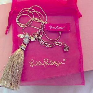 NWT - Lilly Pulitzer Rhinestone Bee Necklace.